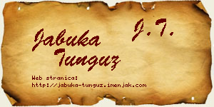 Jabuka Tunguz vizit kartica